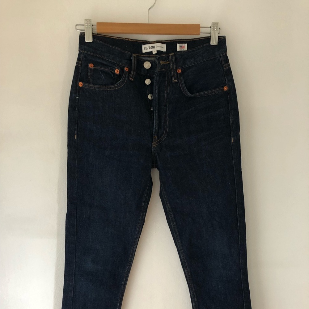 RE/DONE | Originals High Rise Dark Wash Jeans